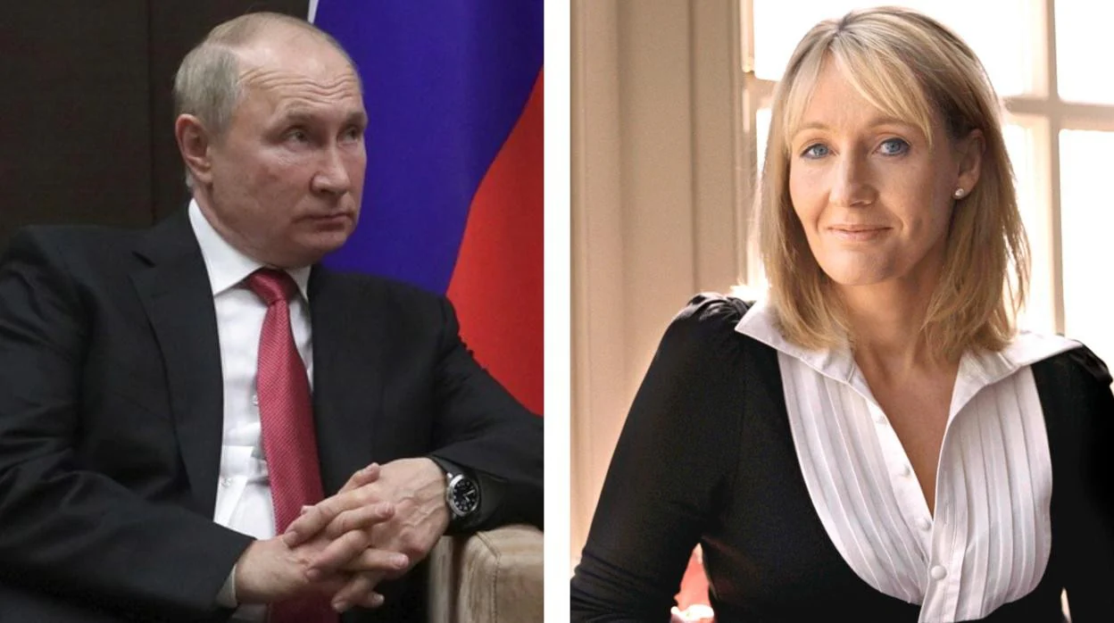 Vladimir Putin y la escritora británica J.K. Rowling