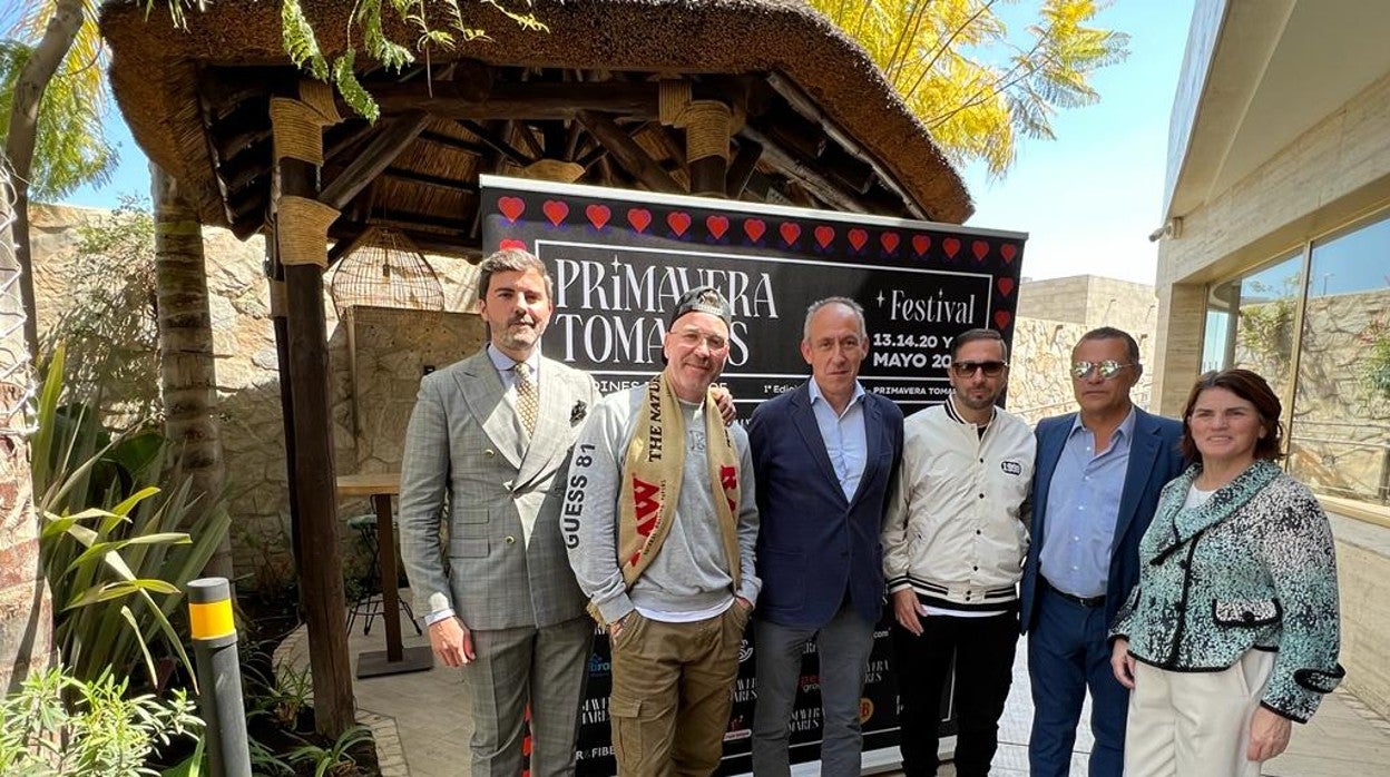 Mario Niebla, Andreas Lutz, José María Soriano, Zatu, Julián Gutiérrez y Carmen Ortiz, en la presentación del festival