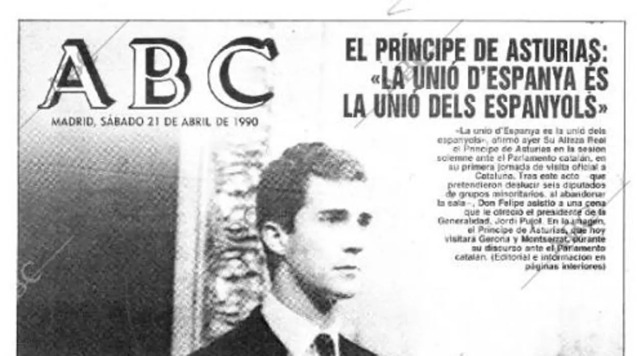 Portada de ABC del 21 de abril de 1990 donde se recoge la información del día anterior