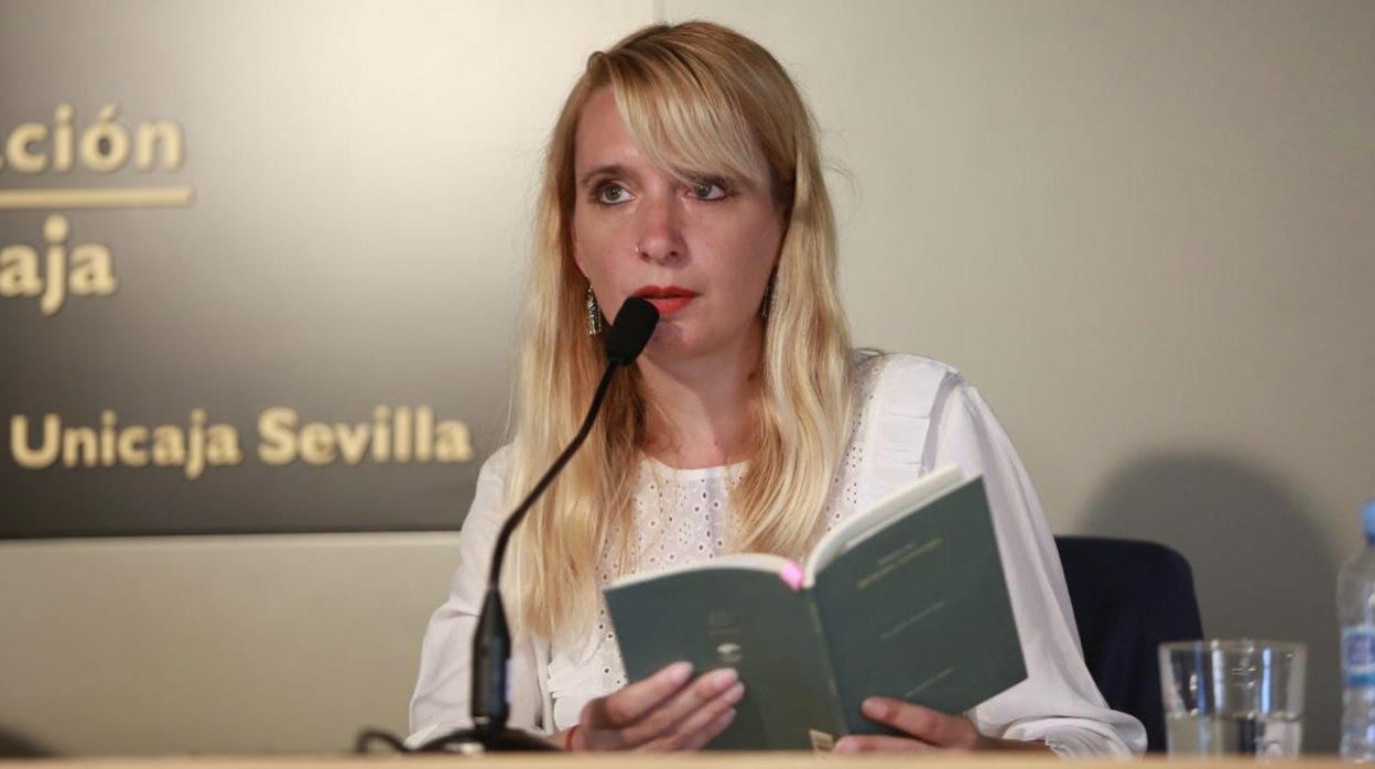 Bárbara Alí, este martes durante la entrega del Premio Unicaja de Sevilla