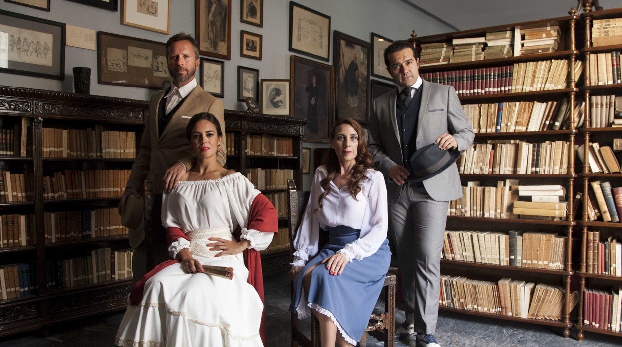 Carmen Canivell, Antonia Gómez, Alberto López y Alfonso Sánchez