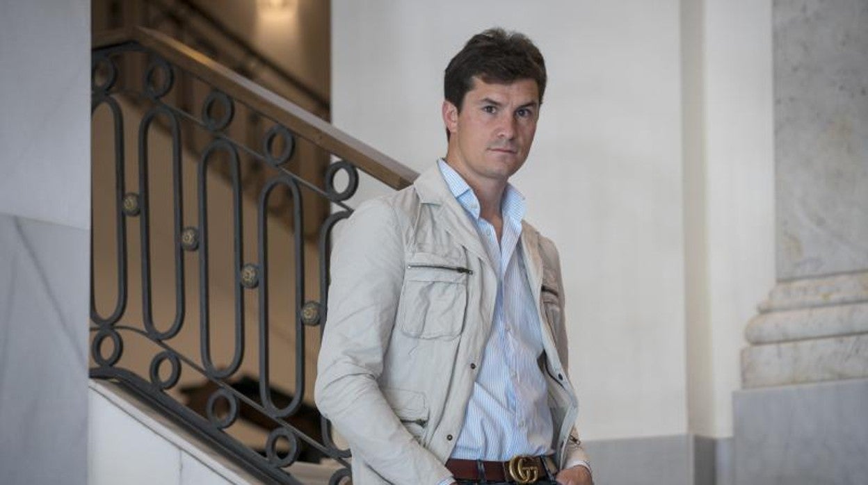 Daniel Luque, durante la entrevista tras su rotundo y triunfal paso por la Feria de Sevilla