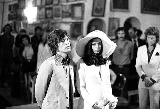 Boda de Mick y Bianca Jagger en Saint Tropez en 1971