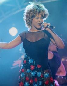 Tina Turner durante una actuación Tenerife en 1999