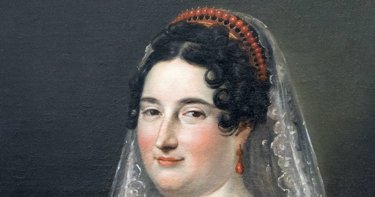 José de Madrazo. 'La actriz María Escribano'. Detalle