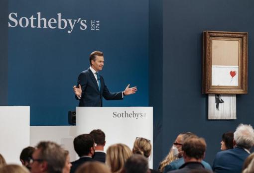 'Girl With Ballon' fue triturada en directo en una subasta en Sotheby’s Londres