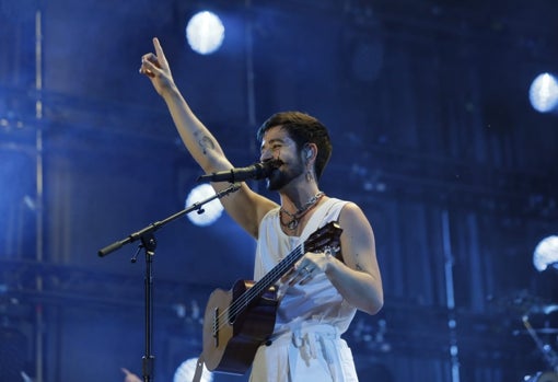 Camilo, al principio del concierto