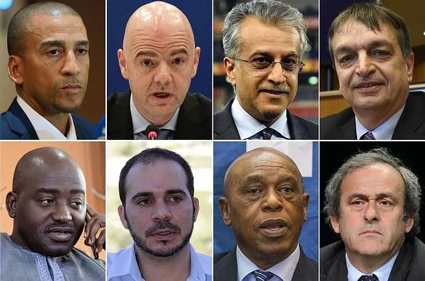 Los ocho candidatos a presidente de la FIFA