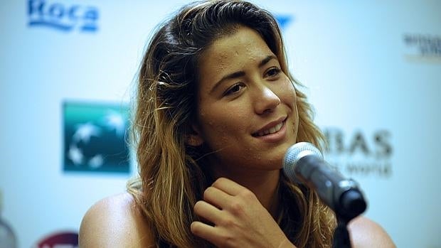 Muguruza, esta semana en Singapur, donde juega la Copa de Maestras