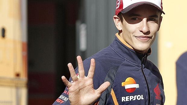 Marc Marquez, una vez finalizada su rueda de prensa