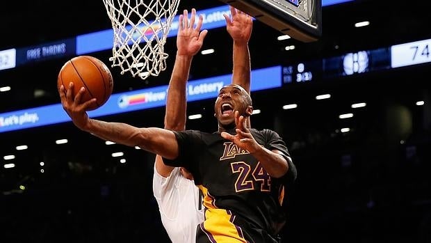 Kobe Bryant, en un momento del partido ante los Nets