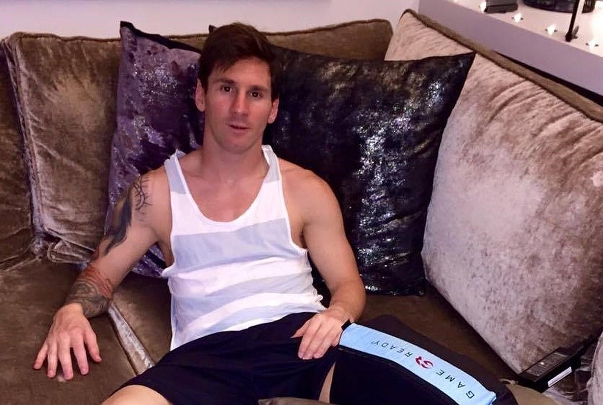 Messi recibe tratamiento también en casa