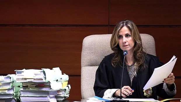 La jueza del caso Urdaibai, durante la última sesión de la vista oral