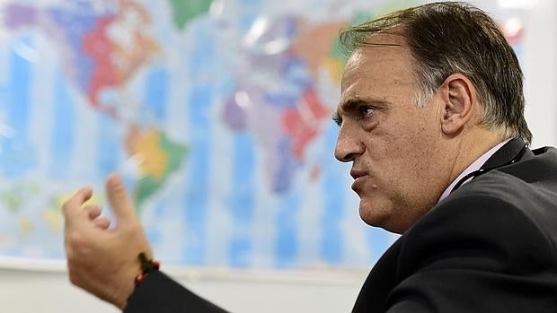 Tebas cree que el Real Madrid será eliminado