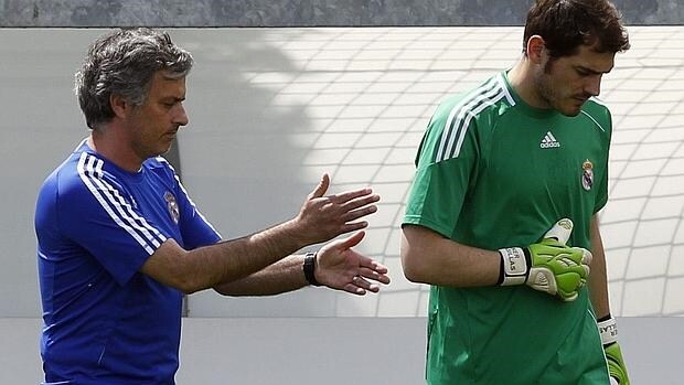 Mourinho y Casillas en Madrid