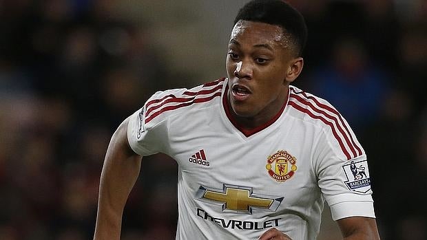 Martial, con el United