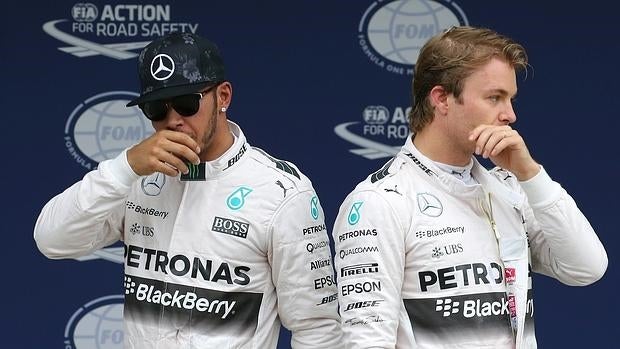 Hamilton y Rosberg, en una imagen de la pasada temporada