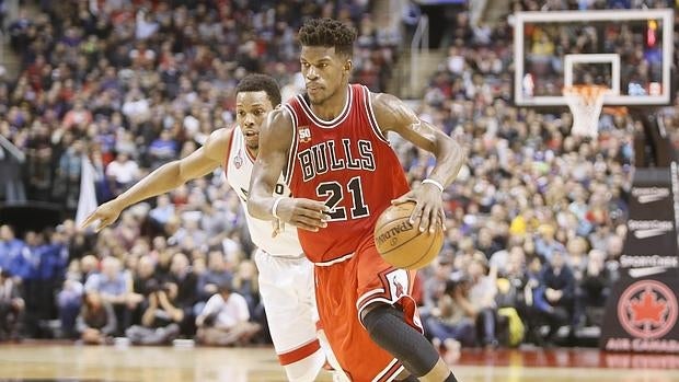 Jimmy Butler, en el partido ante los Raptors