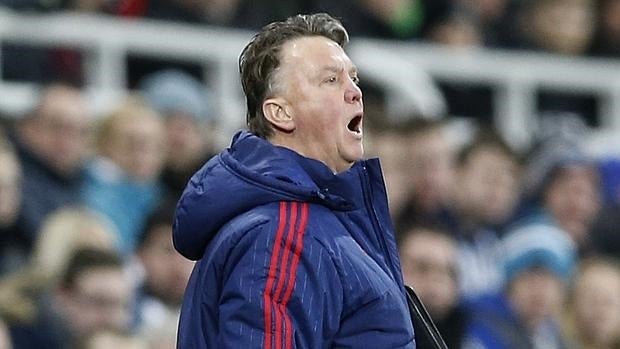 Louis van Gaal, en el partido ante el Newcastle