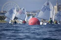 La Copa de Andalucía de Optimist con 120 barcos