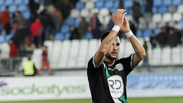 El delantero del Córdoba CF Florin Andone