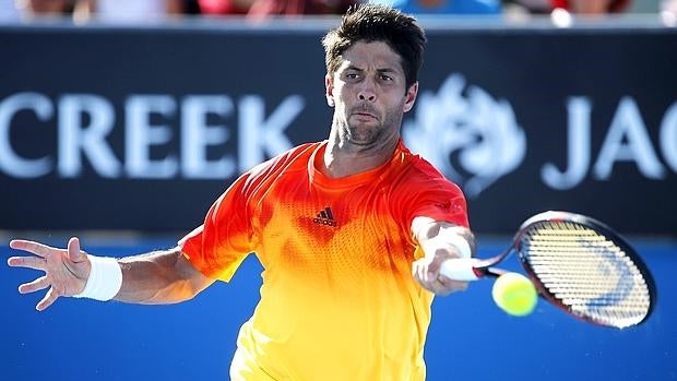 Verdasco en su partido ante Sela