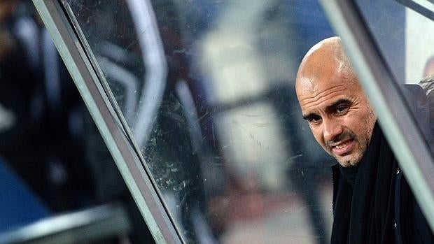 Guardiola, durante un partido con el Bayern de Múnich