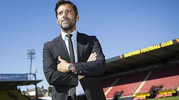 Quique Sánchez Flores, en Vicarage Road, el mítico estadio del Watford