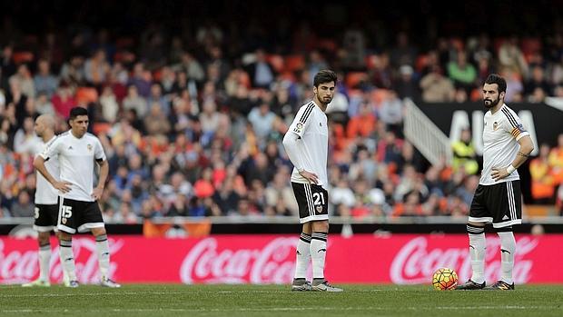 Decepción entre los jugadores del Valencia