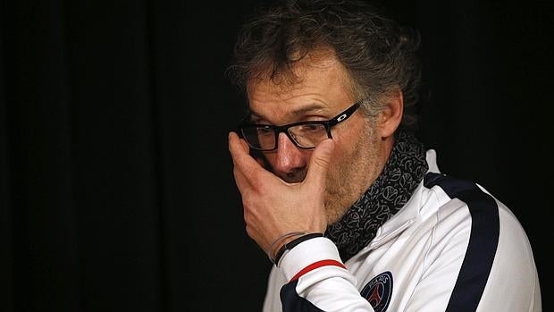 Laurent Blanc, antes de su rueda de prensa