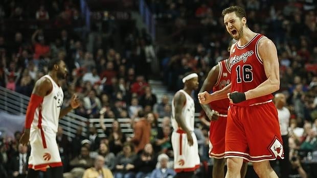 Pau Gasol, en el partido ante los Raptors