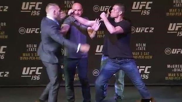 Alta tensión entre Conor McGregor y Nate Díaz