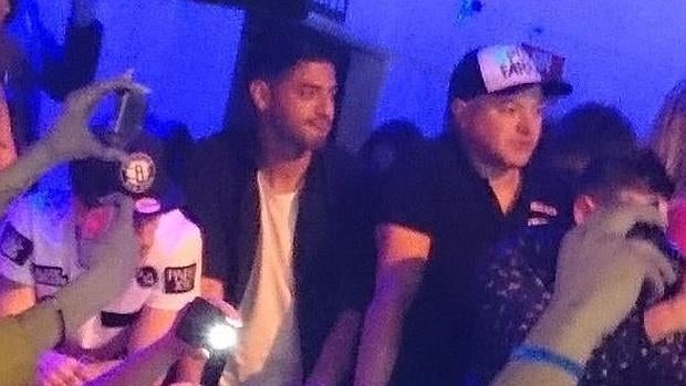 Carlos Vela, durante el concierto de Chris Brown