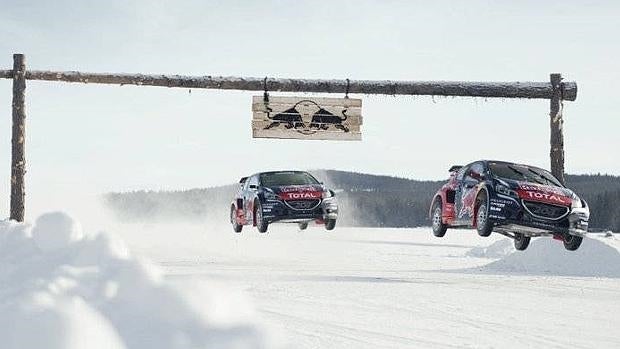 Espectacular exhibición de Sébastien Loeb sobre hielo