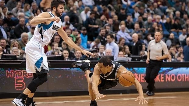 Ricky Rubio en acción