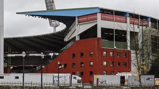 El estadio Rey Balduino ha visto suspendidos ya dos partidos que debían disputarse en su césped