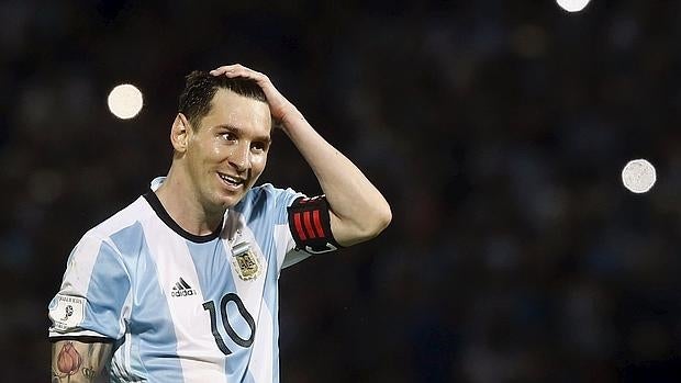 Leo Messi, en un partido con Argentina