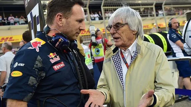 Ecclestone, con Jack Horner (Red Bull)