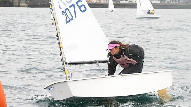 Leticia Pelayo, la ganadora en Optimist