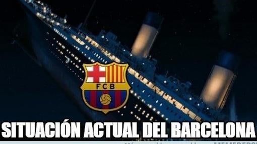 La red se ceba con el naufragio del todopoderoso Barça