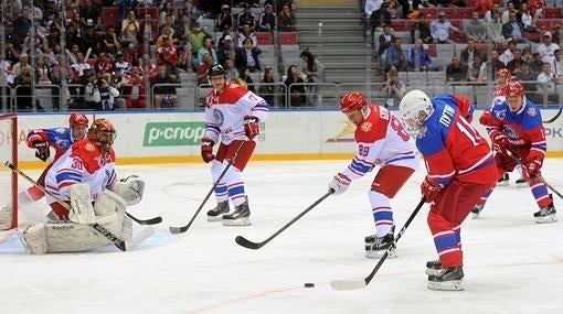 Putin, durante el partido