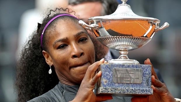 Serena Williams, con el título de Roma