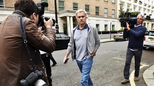 José Mourinho, en su casa de Londres