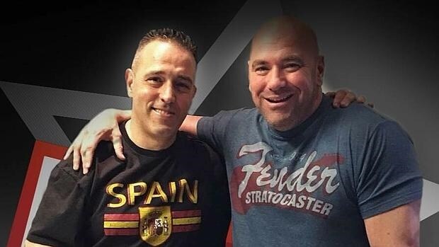 Miguel Ángel Camacho «Miggy C» junto a Dana White, presidente de UFC