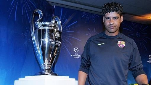 Rijkaard, en su etapa como técnico del Barcelona