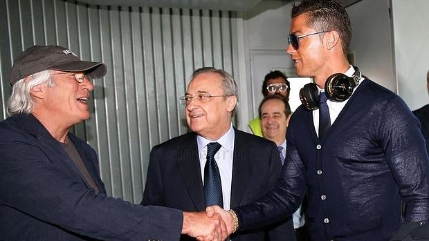 Richard Gere, Florentino Pérez y Cristiano