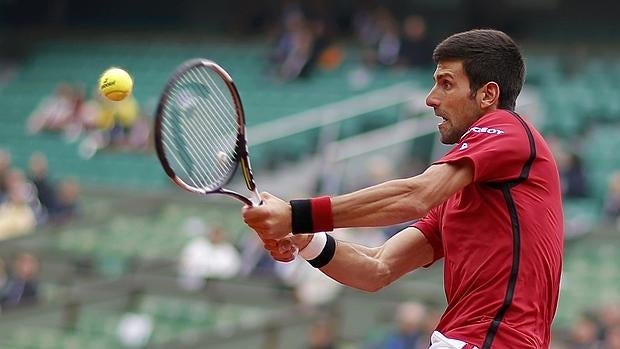 Novak Djokovic, en su partido ante Roberto Bautista