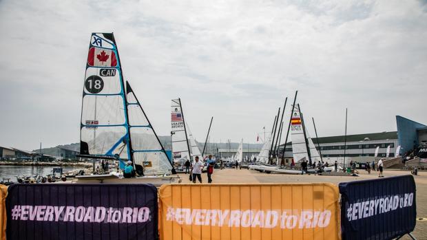 Sin viento en la Weymouth &amp; Portland Sailing World Cup