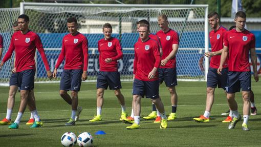 Enrrenamiento de la selección inglesa