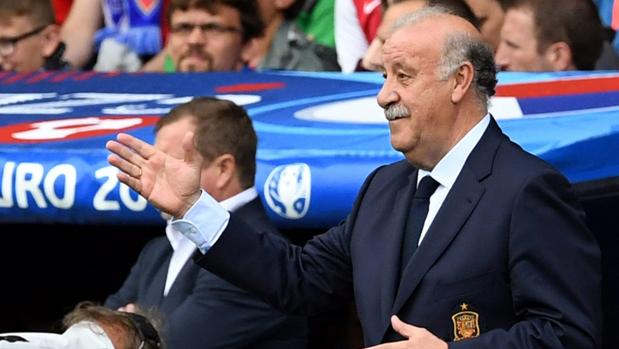 Del Bosque, durante el partido ante la República Checa